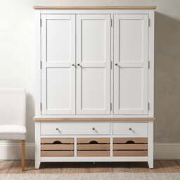 Triple Larder - Chester Pure White - The Cotswold Company - thumbnail 4