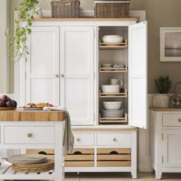 Triple Larder - Chester Pure White - The Cotswold Company