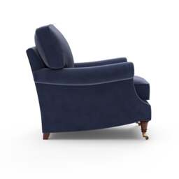 Armchair - Deep blue - Matt Velvet - Taylor High Back - The Cotswold Company - thumbnail 7