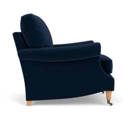 Armchair - Deep blue - Matt Velvet - Taylor High Back - The Cotswold Company - thumbnail 3