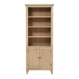 Camille Limewash Oak Alcove Bookcase - The Cotswold Company - thumbnail 4