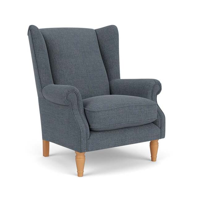 Armchair - Indigo - Rustic Weave - Alice - The Cotswold Company - image 1