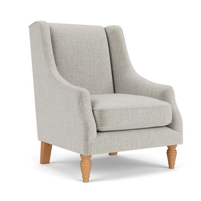Armchair - Grey Mist - Eco Chenille - Annie - The Cotswold Company - image 1
