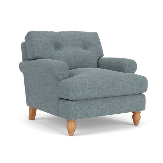 Armchair - Teal marl - Rustic Weave - Talbot - The Cotswold Company - image 1