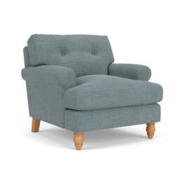 Armchair - Teal marl - Rustic Weave - Talbot - The Cotswold Company - thumbnail 1