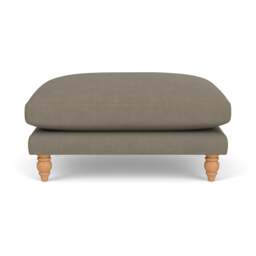 Foot Stool - Mid Grey - House Linen Mix - Emily - The Cotswold Company - thumbnail 2