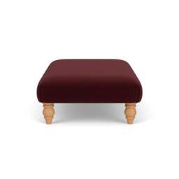 Foot Stool - Dark Rosehip - Matt Velvet - Clara - The Cotswold Company - thumbnail 3