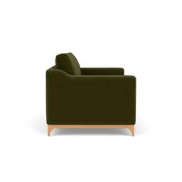 4 Seater Sofa - Forest Green - Matt Velvet - Watson - The Cotswold Company - thumbnail 3