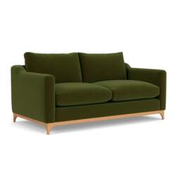 4 Seater Sofa - Forest Green - Matt Velvet - Watson - The Cotswold Company - thumbnail 1