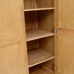 Winchcombe Oiled Oak Triple Wardrobe - The Cotswold Company - thumbnail 7