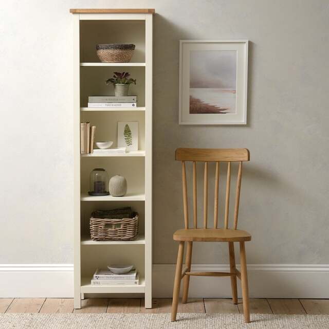 Simply Cotswold Classic Cream Slim Bookcase - The Cotswold Company - image 1