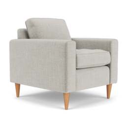 Armchair - Grey Mist - Eco Chenille - Saxon - The Cotswold Company - thumbnail 1