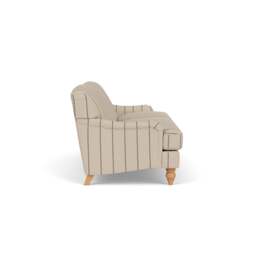 4 Seater Sofa - Charcoal - Compton Stripe - Ashbee - The Cotswold Company - thumbnail 3