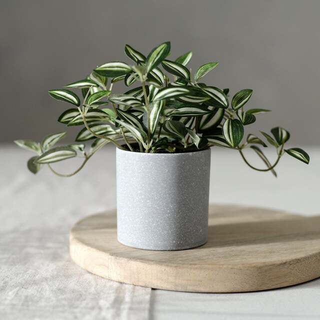 Faux Potted Plant Zebrina Plant - The Cotswold Company - image 1
