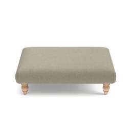 Foot Stool - Mid Grey - House Linen Mix - Clara - The Cotswold Company - thumbnail 4