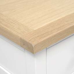 1 Drawer Bedside Table - Chester Pure White - The Cotswold Company - thumbnail 6
