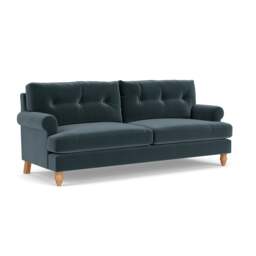 4 Seater Sofa - Night Sky - Matt Velvet - Talbot - The Cotswold Company - thumbnail 1