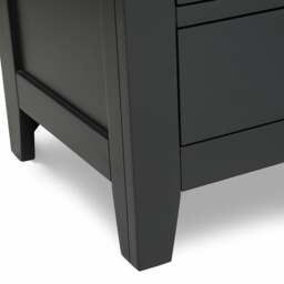 3 Drawer Bedside Table - Chester Charcoal - The Cotswold Company - thumbnail 7