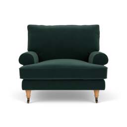 Armchair - Lake - Matt Velvet - Stewart - The Cotswold Company - thumbnail 2