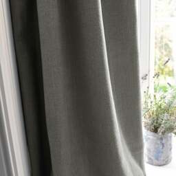 Curtain Pair - 167x182cm - Marling Linen Mix Olive - The Cotswold Company - thumbnail 2