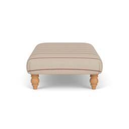 Foot Stool - Raspberry - Compton Stripe - Clara - The Cotswold Company - thumbnail 3