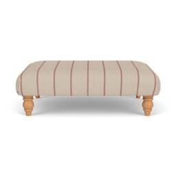 Foot Stool - Raspberry - Compton Stripe - Clara - The Cotswold Company - thumbnail 2