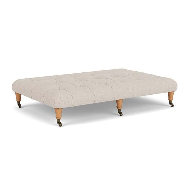 Foot Stool - Natural - House Weave - Amelia Large - The Cotswold Company - image 1