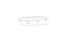 Foot Stool - Natural - House Weave - Amelia Large - The Cotswold Company - thumbnail 4
