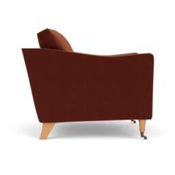 Armchair - Brick - Matt Velvet - Robinson - The Cotswold Company - thumbnail 3