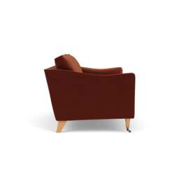 3 Seater Sofa - Brick - Matt Velvet - Robinson - The Cotswold Company - thumbnail 3