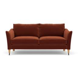 3 Seater Sofa - Brick - Matt Velvet - Robinson - The Cotswold Company - thumbnail 2