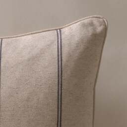 Compton Stripe Cushion Charcoal 50x50cm - Home Accessories - The Cotswold Company - thumbnail 3