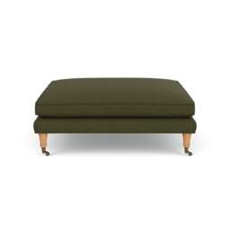Foot Stool - Forest Green - House Linen Mix - Taylor Small - The Cotswold Company - thumbnail 3