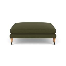 Foot Stool - Forest Green - House Linen Mix - Taylor Small - The Cotswold Company - thumbnail 2