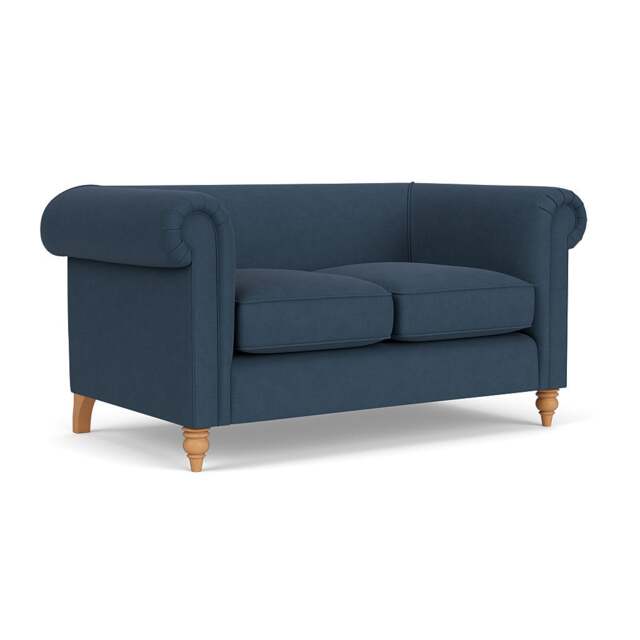 2 Seater Sofa - Indigo - House Linen Mix - Rayner - The Cotswold Company - image 1