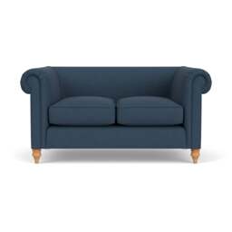 2 Seater Sofa - Indigo - House Linen Mix - Rayner - The Cotswold Company - thumbnail 2