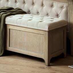 Blanket Box - Camille Limewash Oak - The Cotswold Company - thumbnail 4