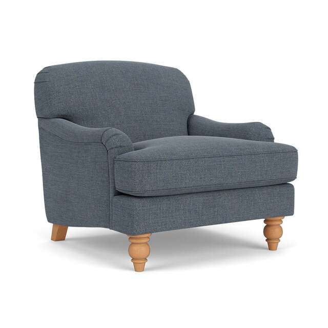 Armchair - Indigo - Rustic Weave - Ashbee - The Cotswold Company - image 1