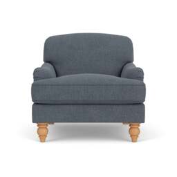 Armchair - Indigo - Rustic Weave - Ashbee - The Cotswold Company - thumbnail 2