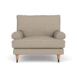 Armchair - Natural - Herringbone Weave - Stewart - The Cotswold Company - thumbnail 2
