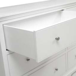 6 Drawer Large Chest - Fairford Soft White - The Cotswold Company - thumbnail 4