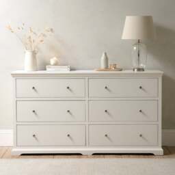 6 Drawer Large Chest - Fairford Soft White - The Cotswold Company - thumbnail 1