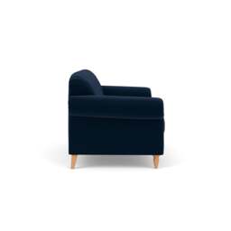 3 Seater Sofa - Deep Blue - Matt Velvet - Chapman - The Cotswold Company - thumbnail 3