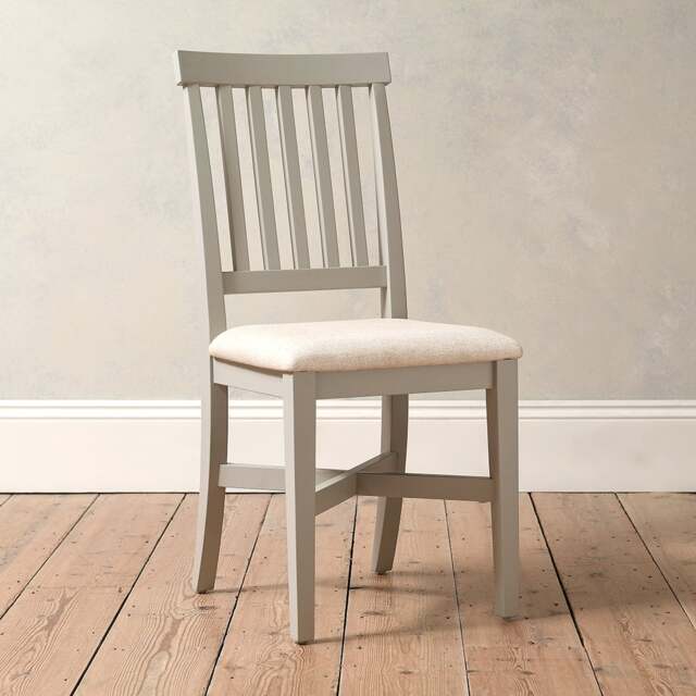 Upholstered Dining Chair - Chester Dove Grey - The Cotswold Company - image 1