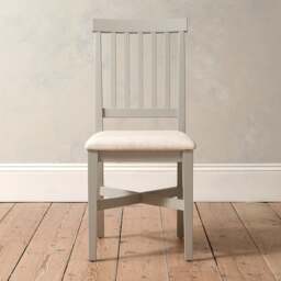 Upholstered Dining Chair - Chester Dove Grey - The Cotswold Company - thumbnail 2