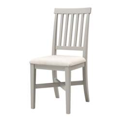 Upholstered Dining Chair - Chester Dove Grey - The Cotswold Company - thumbnail 3