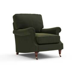 Armchair - Forest Green - Matt Velvet - Taylor High Back - The Cotswold Company - thumbnail 5