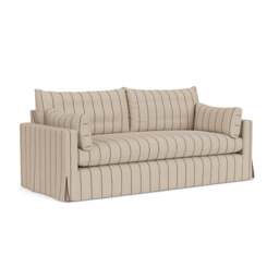 4 Seater Sofa - Charcoal - Compton Stripe - Ashton - The Cotswold Company - thumbnail 1