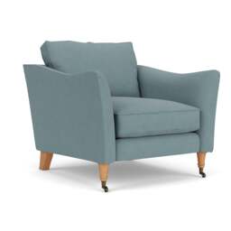 Armchair - Sky blue - House Linen Mix - Robinson - The Cotswold Company