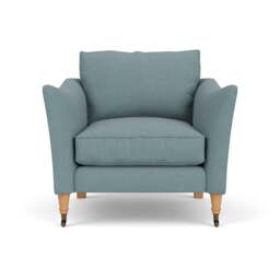 Armchair - Sky blue - House Linen Mix - Robinson - The Cotswold Company - thumbnail 2